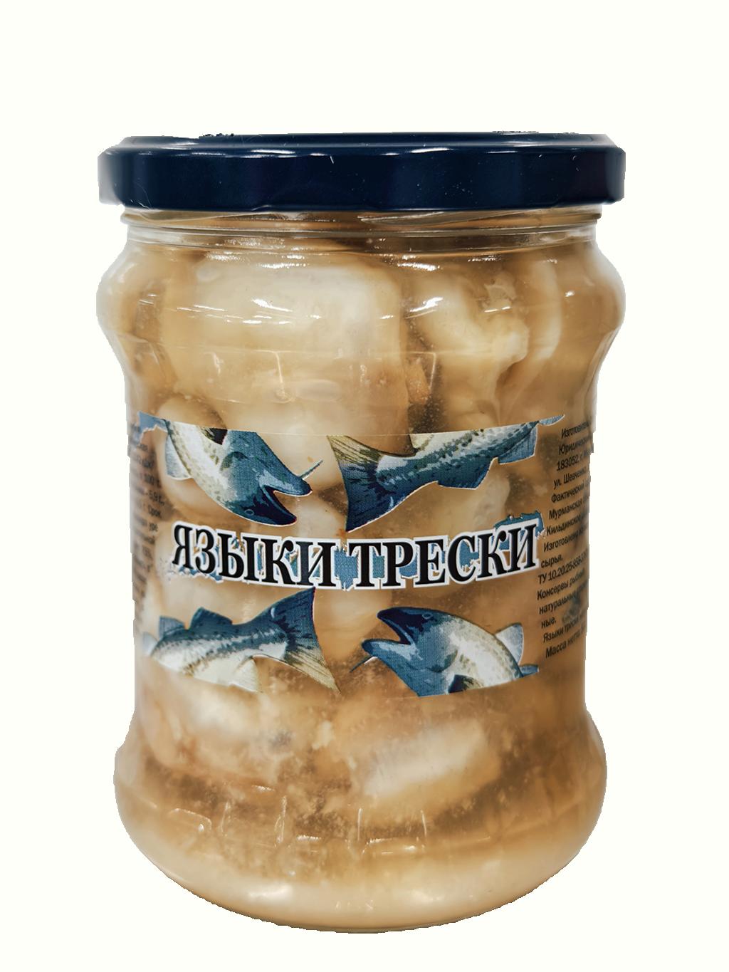 Языки трески атлантической (стекло), 500 гр